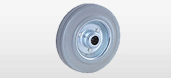 Grey Rubber Tyre / Steel Rim Wheel